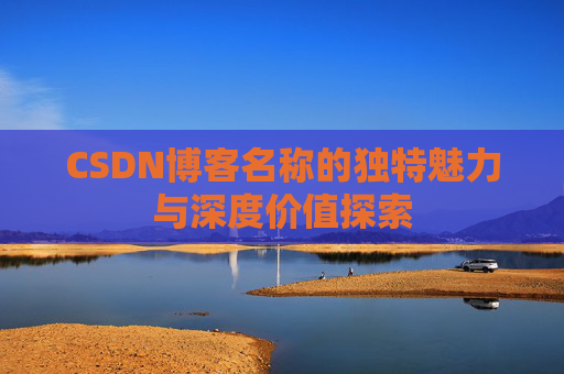 CSDN博客名称的独特魅力与深度价值探索